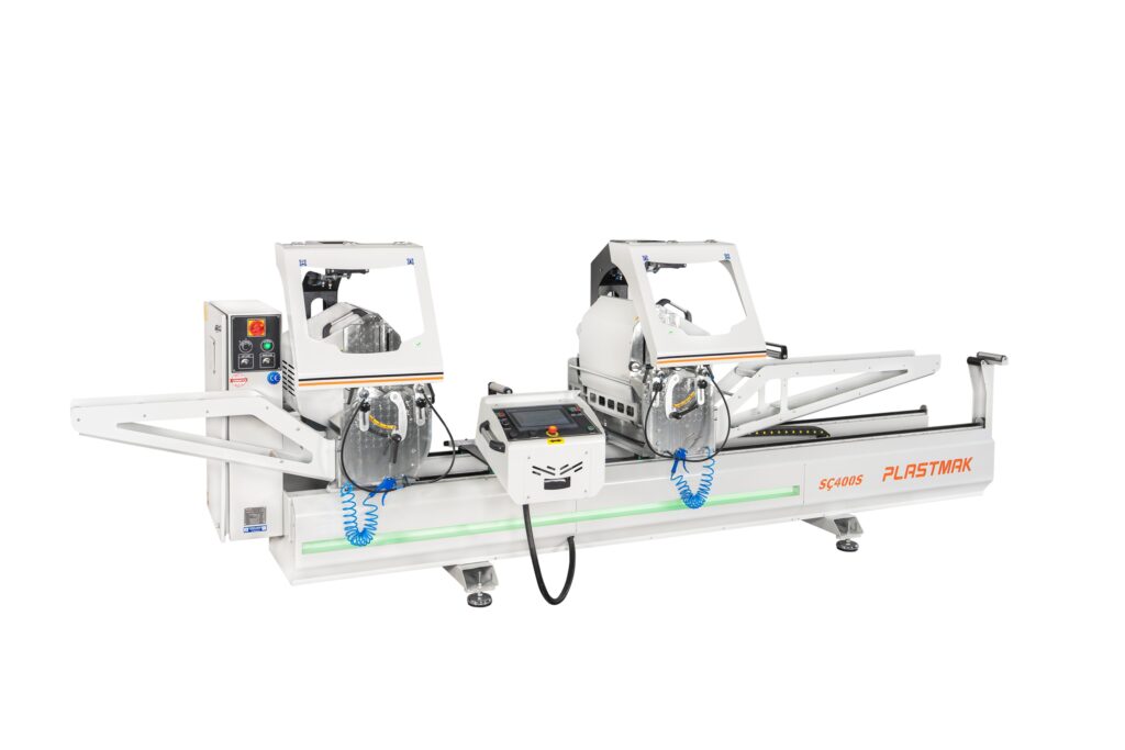 SÇ400 dvoglava žaga aluminij / PVC (Ø450 in Ø500 mm) – Fotografija 1