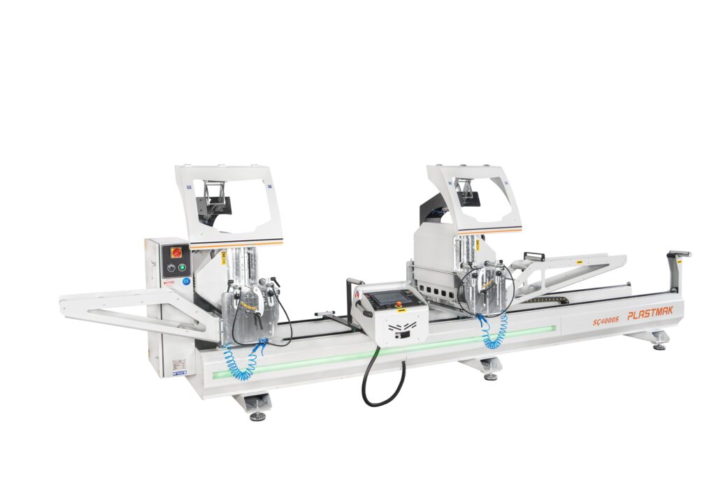 SÇ 4000 S plně automatická servo dvouhlavá pila hliník / PVC (Ø550 mm) – Fotografie 1
